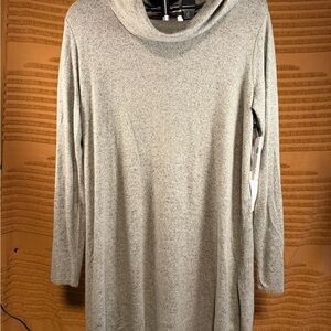 Nine Britton Olive Cowl Neck Knit Dress